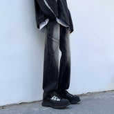 Men Jeans Gradient Jeans Straight-Leg Pants Casual Trousers